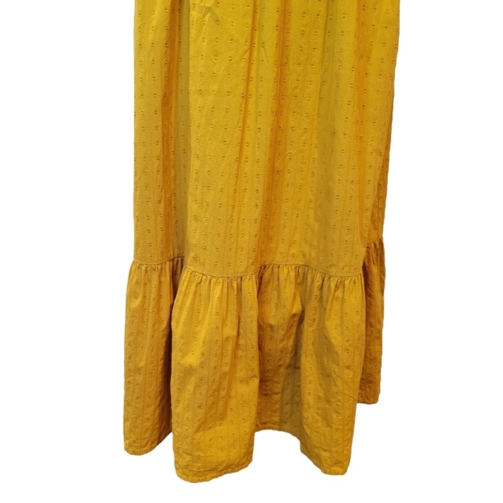 Universal Thread Mustard Ruffled Collar Swiss Dot… - image 6